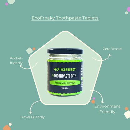 EcoFreaky Toothpaste Tablets | Best Toothpaste Bits For Stain Removal