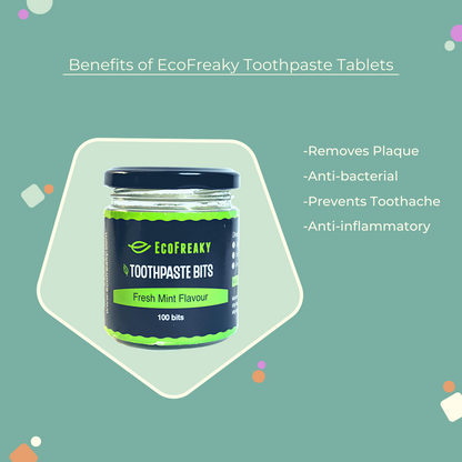 EcoFreaky Toothpaste Tablets | Best Toothpaste Bits For Stain Removal
