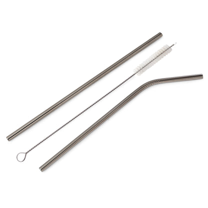 Stainless Steel Straws with Cleaning Brush | Reusable Straw
