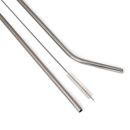 Stainless Steel Straws with Cleaning Brush | Reusable Straw