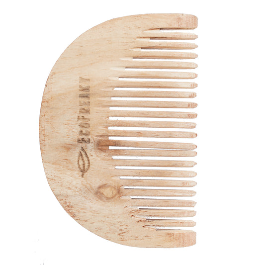 Pure Neem Wood Beard Comb | Antibacterial Wooden Comb