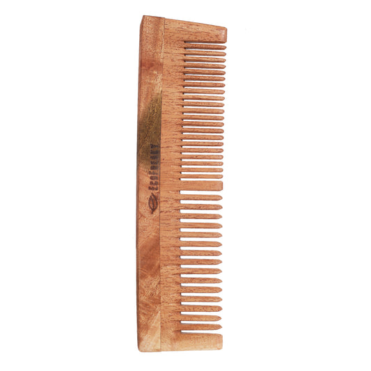 Pure Neem Wood Regular Comb | Antibacterial Wooden Comb