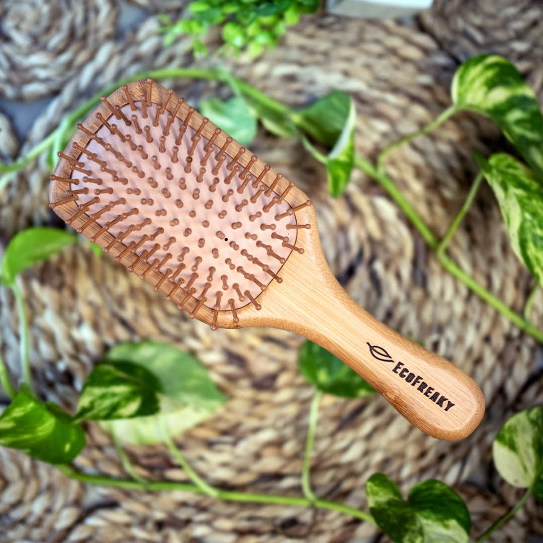 Buy Bamboo Paddle Hairbrush Comb 