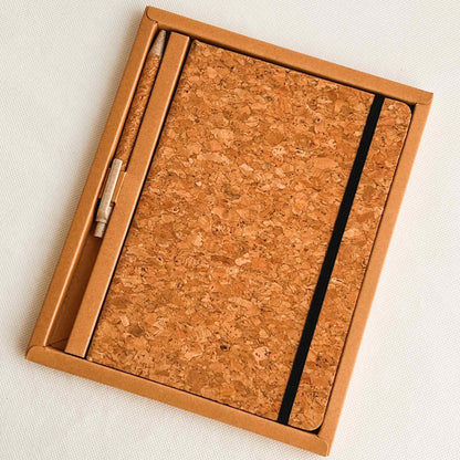 Natural Cork Diary and Pen Set