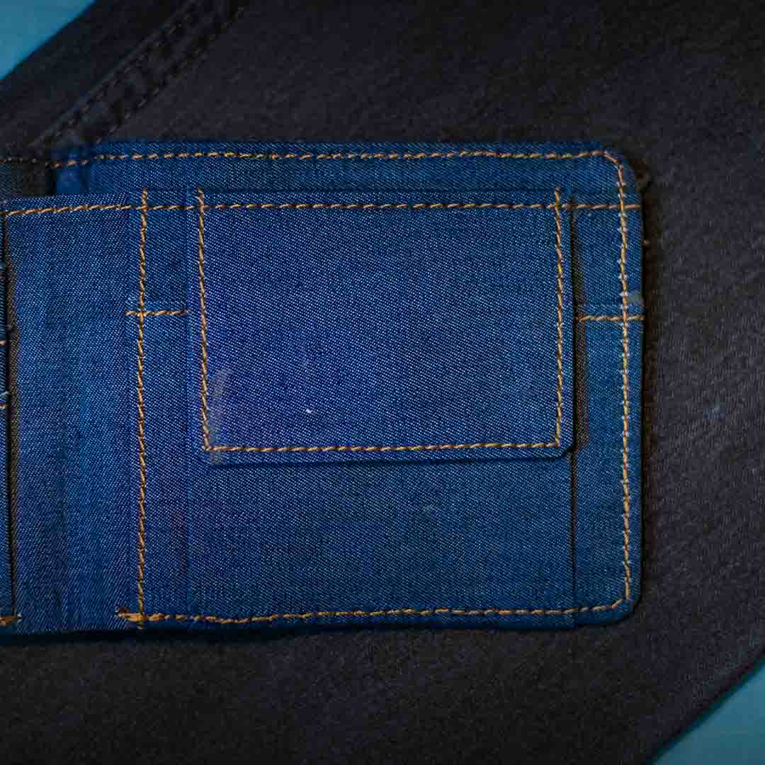 Classic Vegan Denim Wallet For Men | Unisex Vegan Wallet