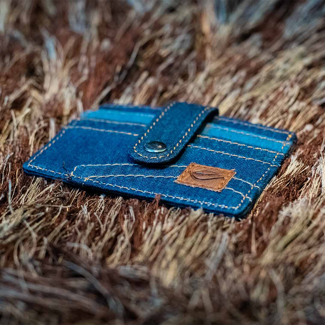 Vegan Denim Cardholder | Unisex Vegan Cardholder